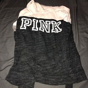 PINK Cowl Neck Hoodie